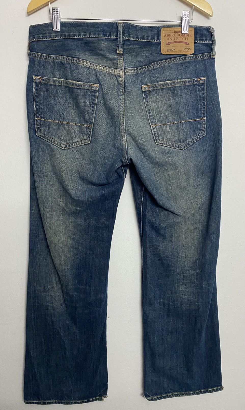 Abercrombie & Fitch Vintage Abercrombie&Fitch Handcrafted Heavy Ounce Jeans Size US 35 - 2 Thumbnail