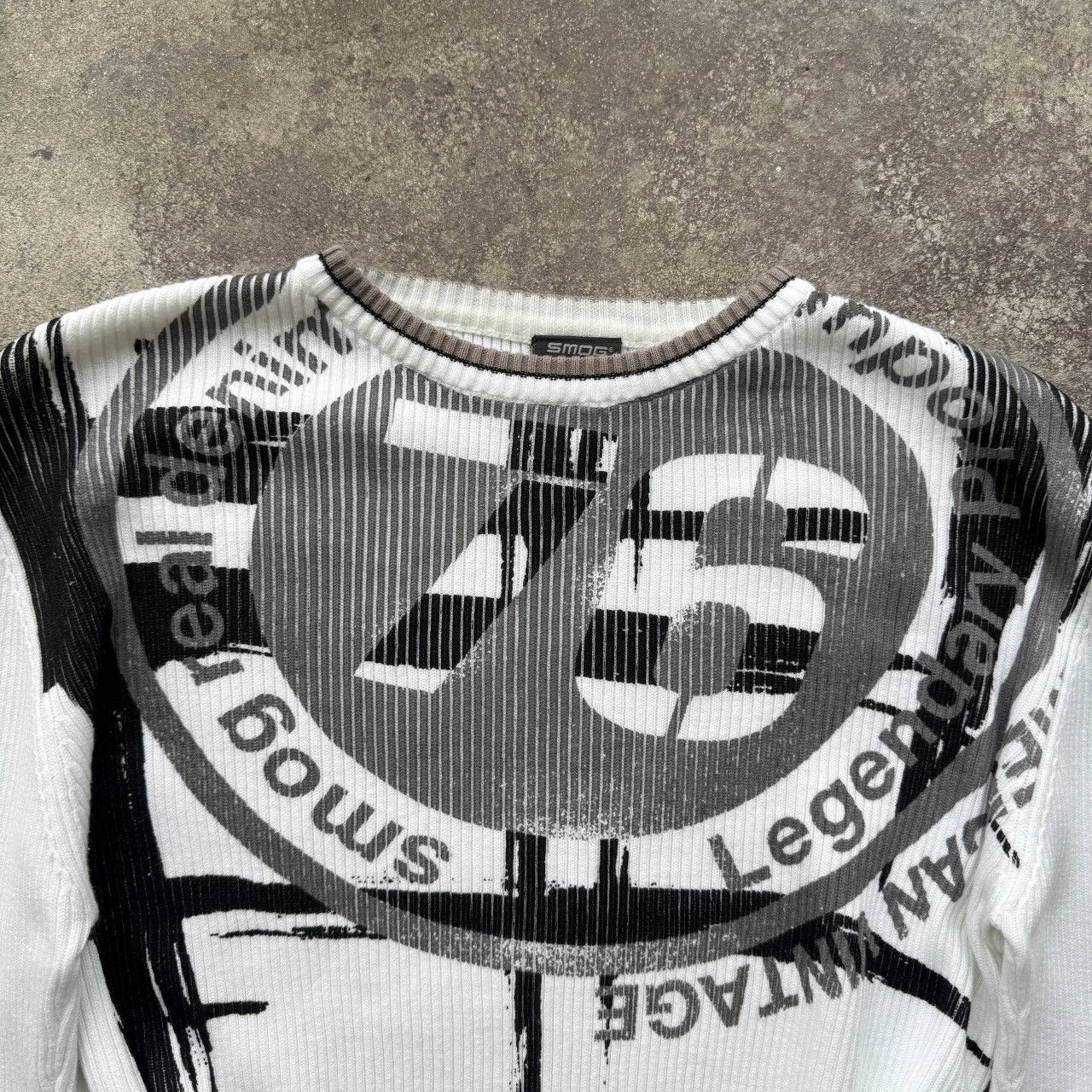 Hysteric Glamour Diesel Style Y2K Vintage Punk Opium Ribbed Knit Sweater Size US L / EU 52-54 / 3 - 4 Thumbnail