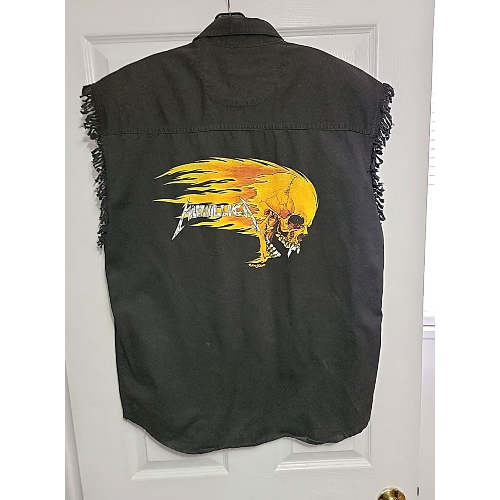 Vintage VINTAGE Cotton Heritage Mens Vest Shirt Black 90s Logo Embroidered Skull Button Up Size M Black Mens Vest Size US M / EU 48-50 / 2 - 2 Thumbnail