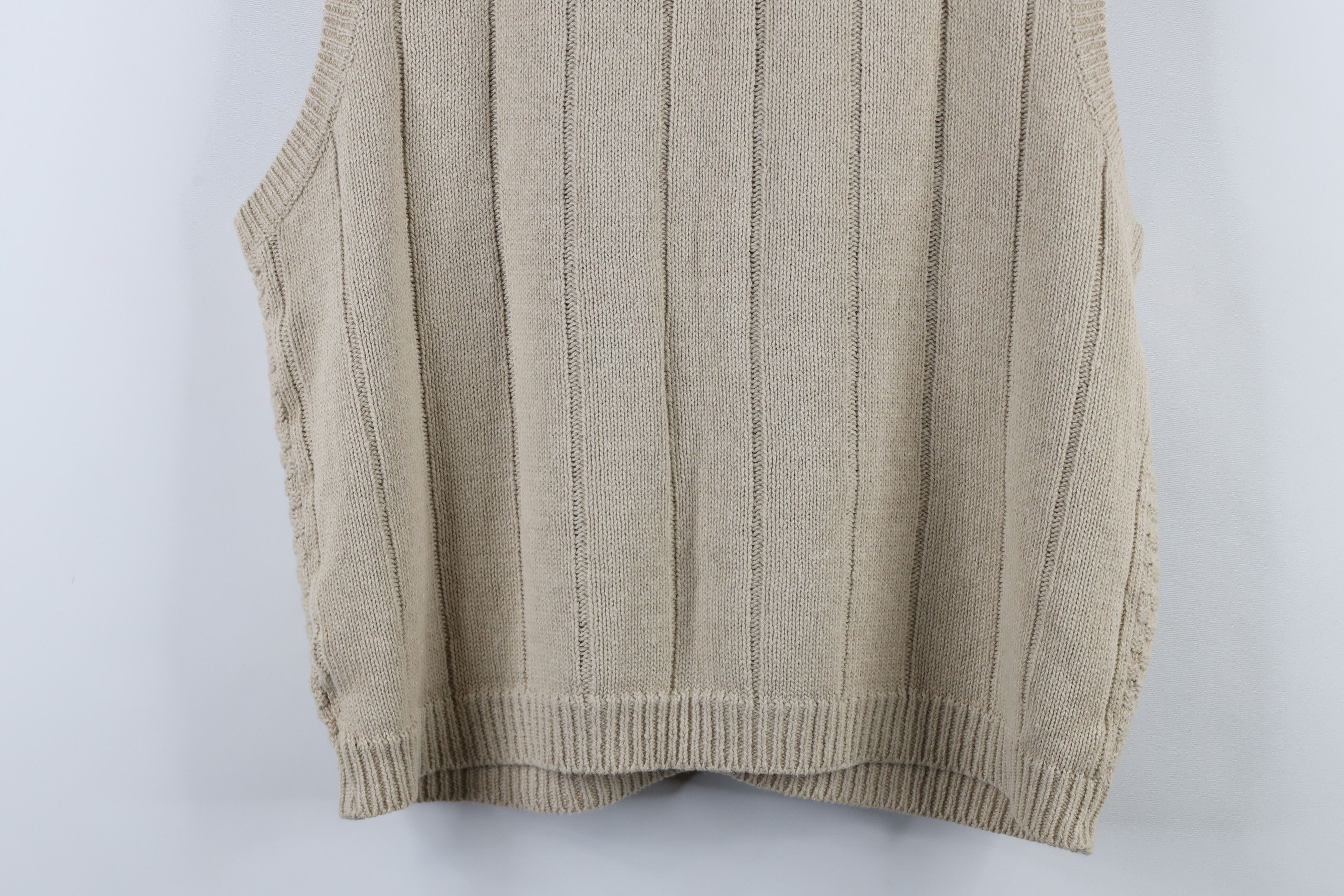 Vintage Vintage 90s Streetwear Hemp Blend Cross Weave Sweater Vest Size US L / EU 52-54 / 3 - 9 Thumbnail
