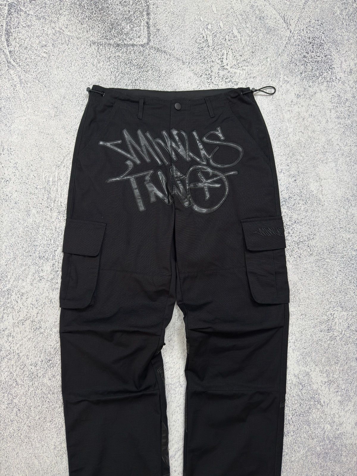 Corteiz × Japanese Brand Y2K Minus Two Parachute Cargo Pants Big Logo BBC Style Size US 30 / EU 46 - 6 Thumbnail