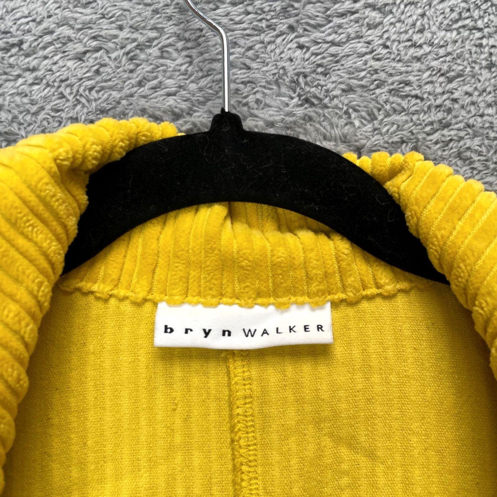 Doublet Bryn Walker Coat Womens Yellow Corduroy Large Double Breasted Long Jacket Ribbed Coat Womens L Yellow Corduroy Size L / US 10 / IT 46 - 4 Thumbnail