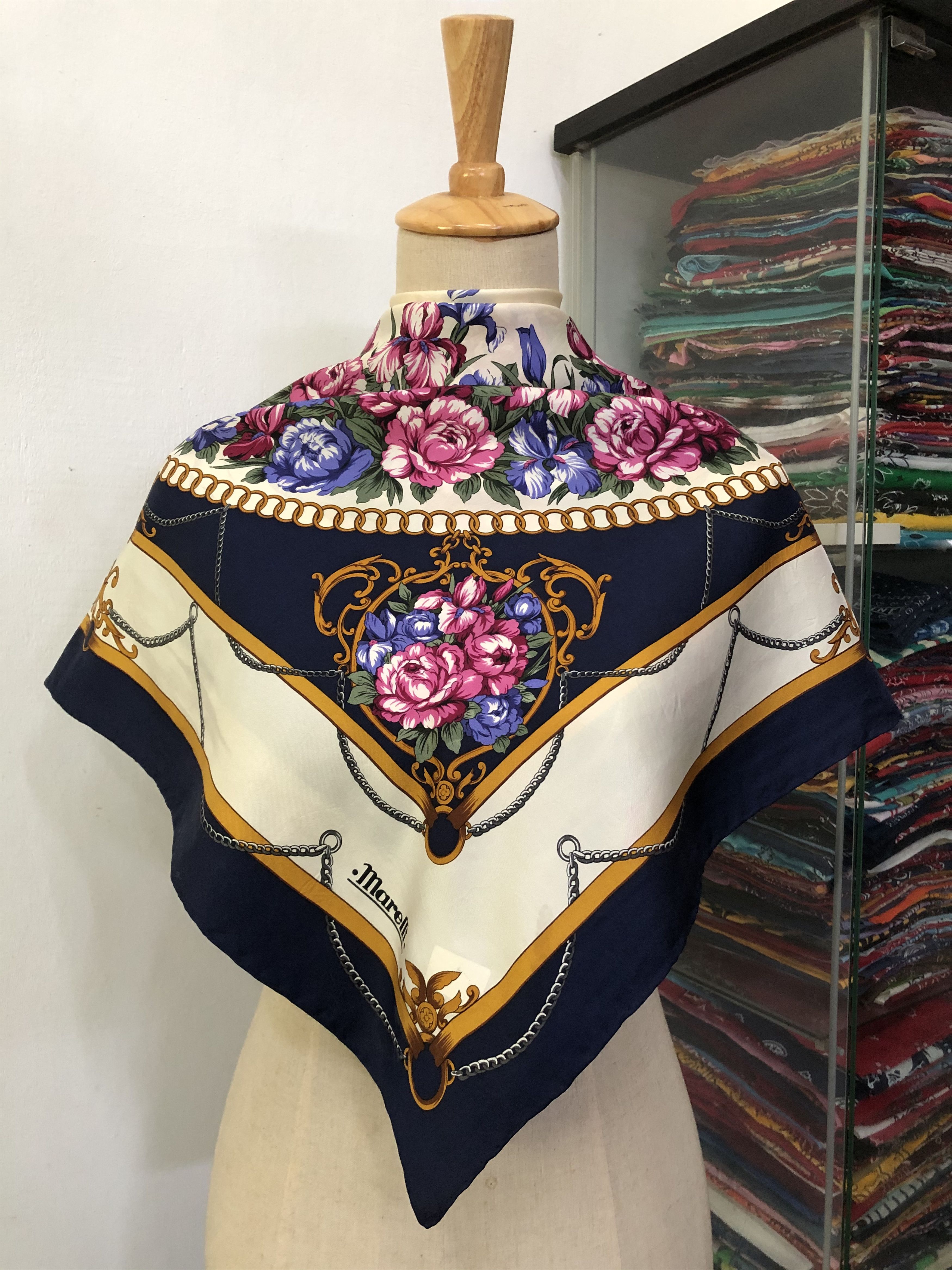 Vintage Vintage Marelli Silk Scarf Size ONE SIZE - 1 Thumbnail