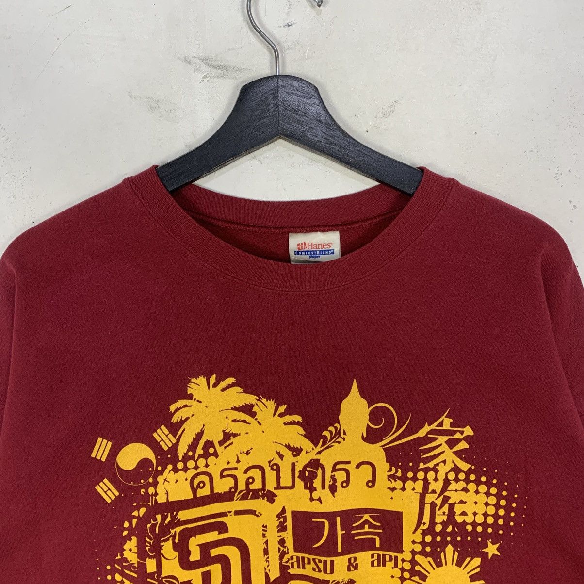 Hanes Vintage Hanes 760 StreetWear JapaneseBrand Sweatshirt Size US L / EU 52-54 / 3 - 3 Thumbnail