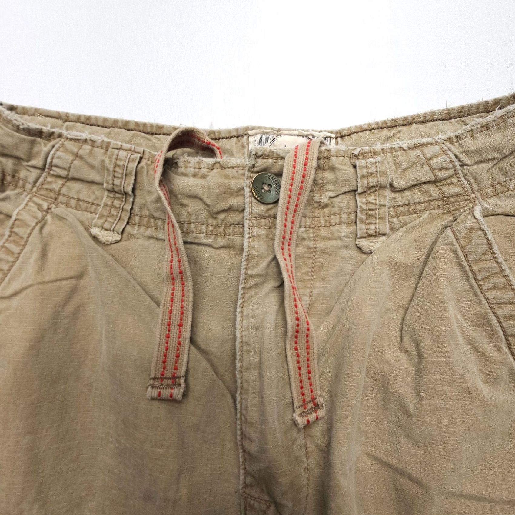 American Eagle Outfitters American Eagle Outfitters Cargo Shorts Mens 30 Tan Army Y2K 2000's Fatigues Cargo Pocket Pockets Canvas Cotton Brown Mid Rise Regular Fit Vintage: No Size US 30 / EU 46 - 6 Thumbnail