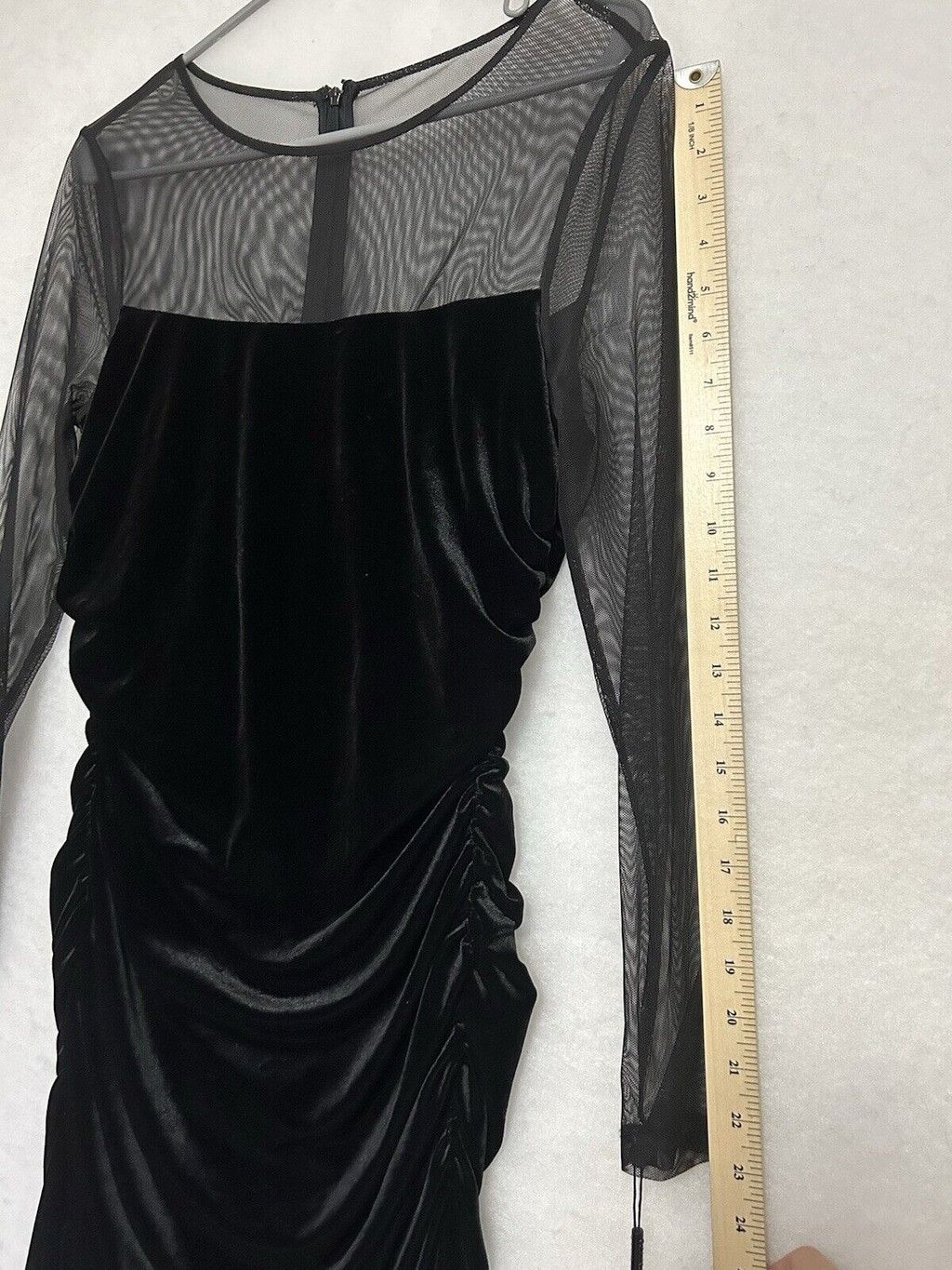 Calvin Klein NWT Calvin Klein Size 8 Soft Velvet Mesh Glam Cocktail Dress Size M / US 6-8 / IT 42-44 - 5 Thumbnail