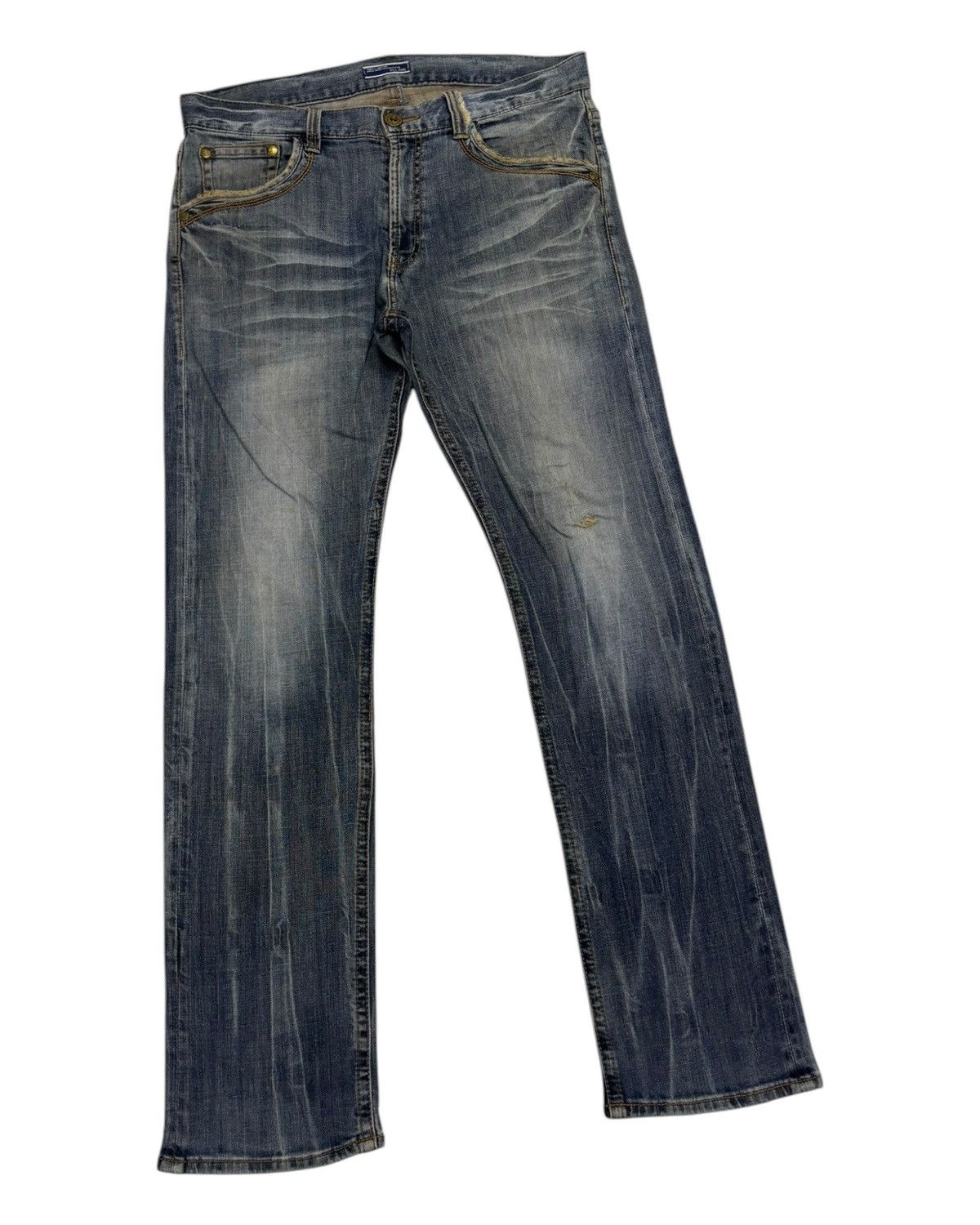 Hysteric Glamour VINTAGE JAPANESE BRAND VILLAND CLAWMARK DISTRESS DENIM JEAN Size US 36 / EU 52 - 3 Thumbnail