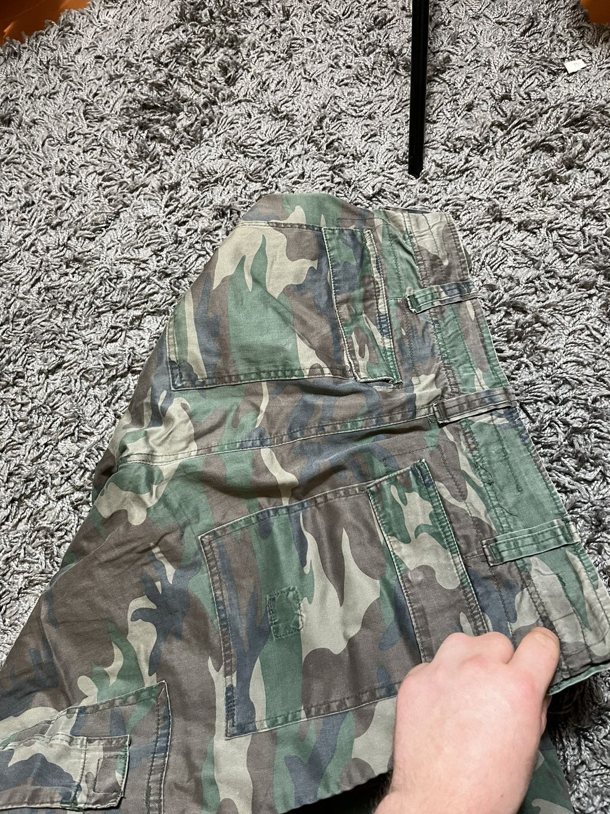 Surplus Research VINTAGE Y2K INFANTRY CARGO ZIP MILITARY PANTS SURPLUS TEX Size US 34 / EU 50 - 8 Thumbnail