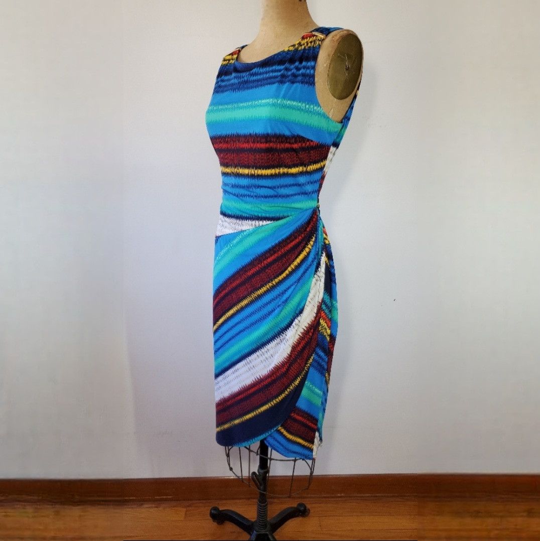 Other Rafaella L/XL Dress Tank Rainbow Tulip Wrap Skirt Midi Body Size L / US 10 / IT 46 - 2 Thumbnail
