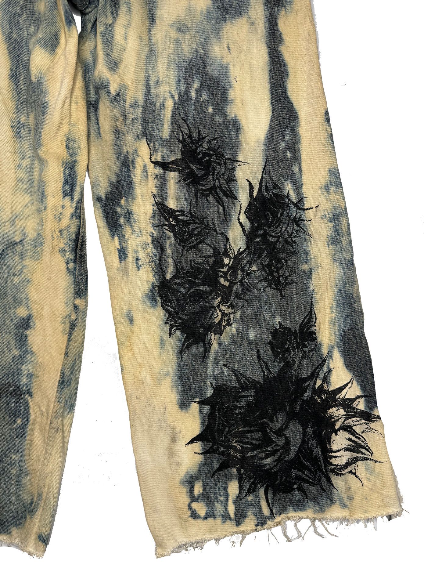 Other Reworked Bleached Denim Jeans Size US 32 / EU 48 - 4 Thumbnail