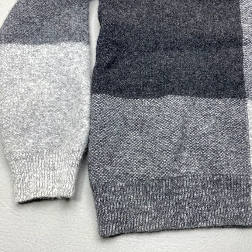 French Connection French Connection Wool Sweater Womens Large Crew Neck Gray Colorblock 8059 Size L / US 10 / IT 46 - 3 Thumbnail