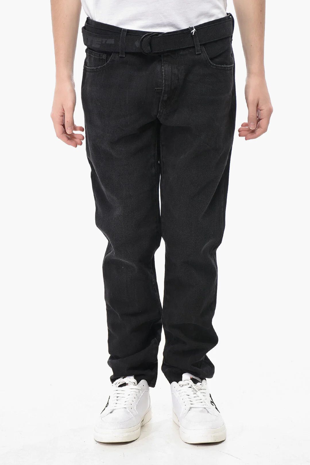 Off-White og1mm0526 Skinny Fit Jeans in Black Size US 31 - 1 Thumbnail