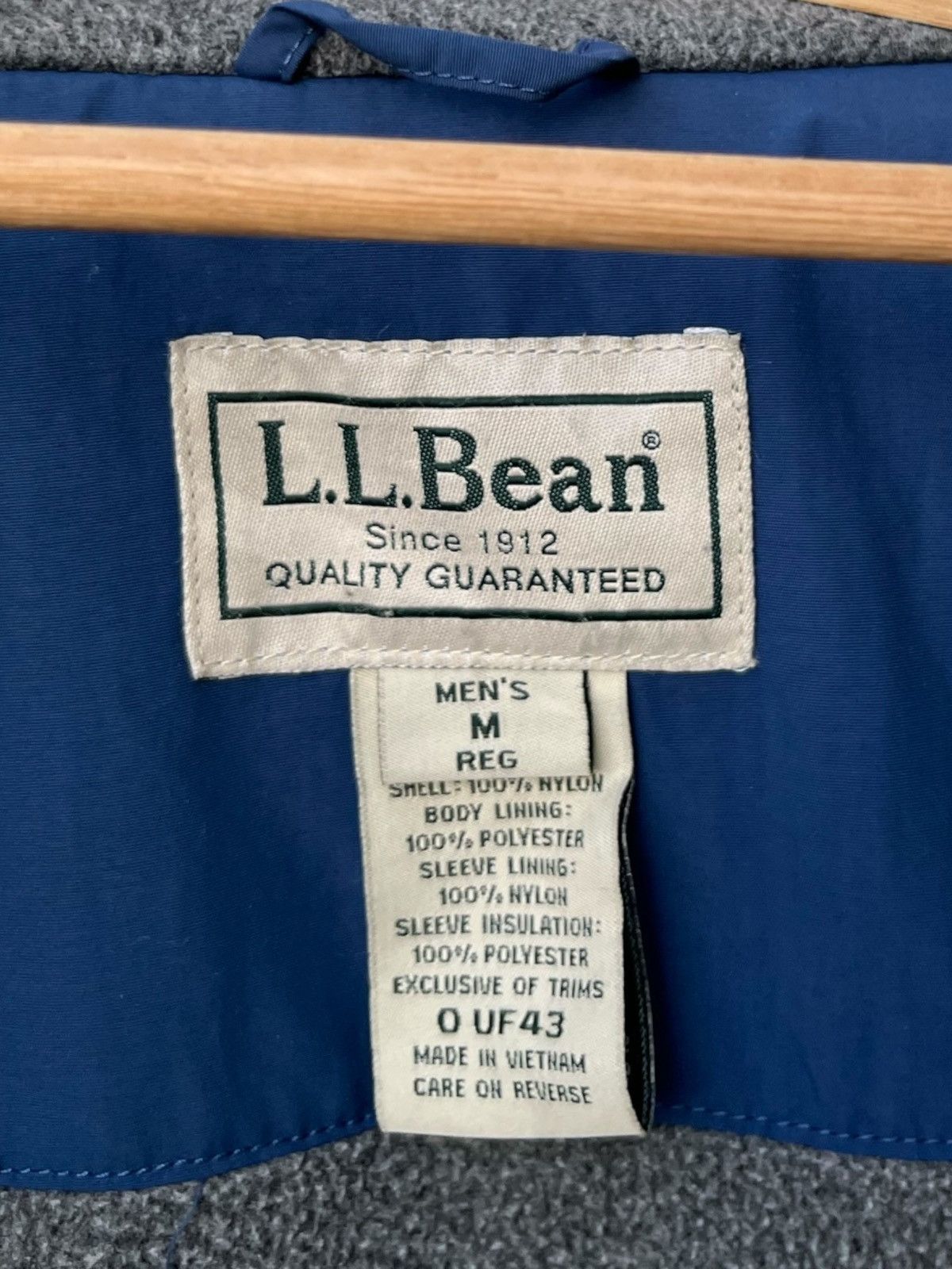 L.L. Bean L.L.Bean Blue Nylon Fleece Lined Warm-up Jacket Size US M / EU 48-50 / 2 - 11 Thumbnail