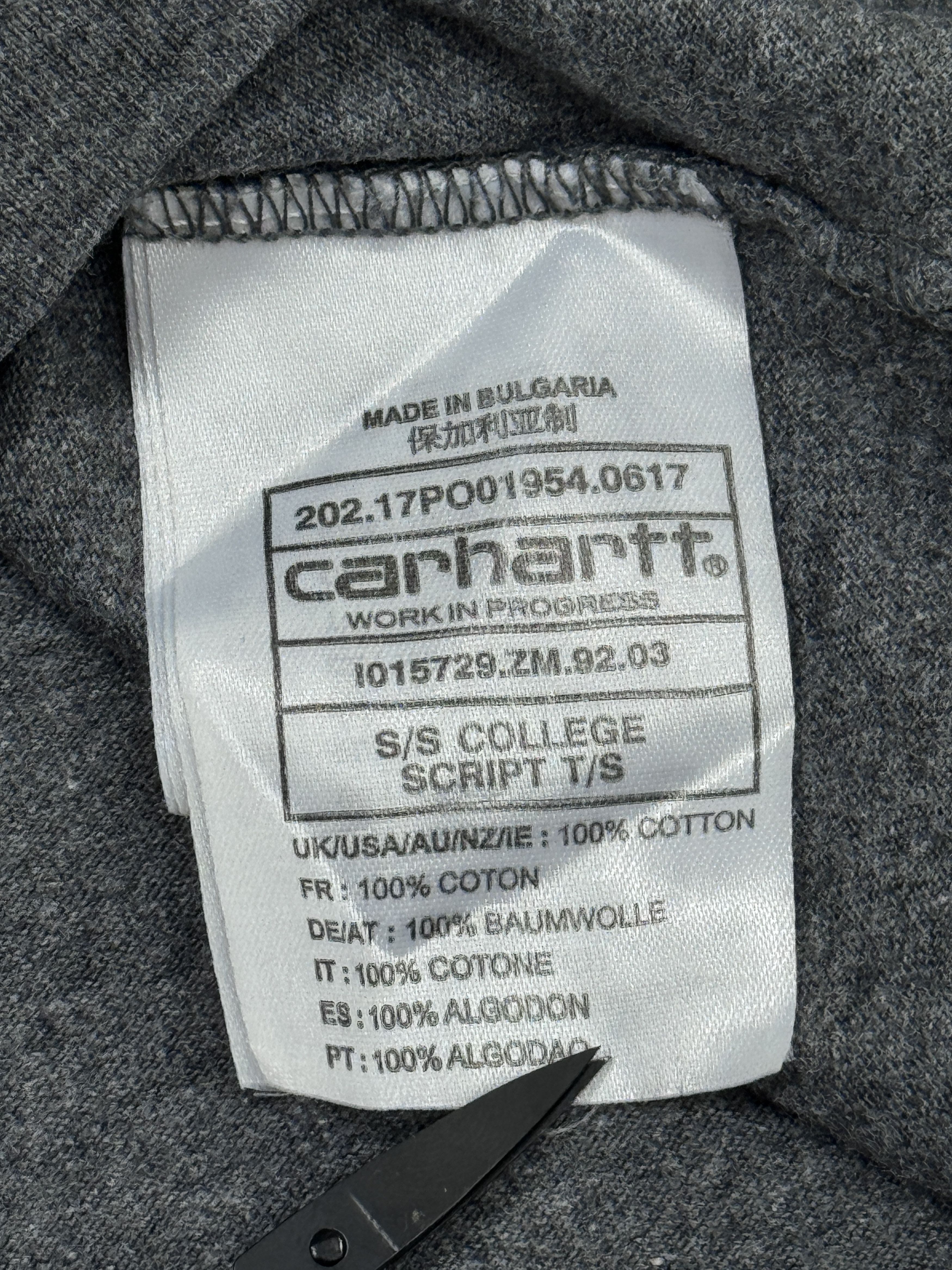 Carhartt Carhartt T-Shirt College Script Chest Logo Size US L / EU 52-54 / 3 - 10 Thumbnail
