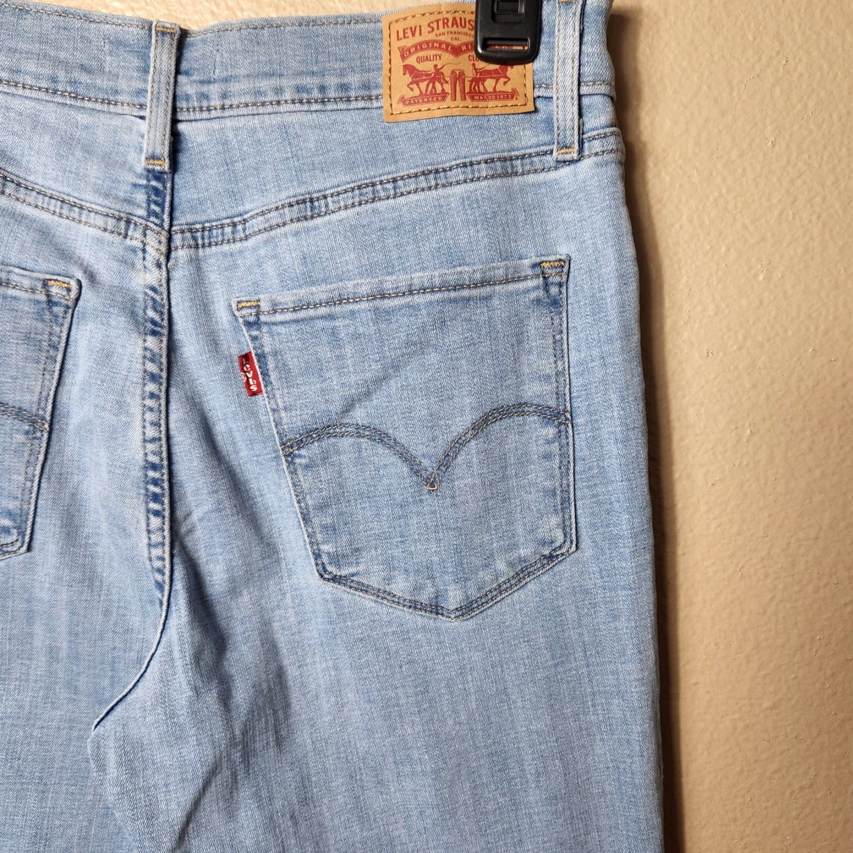 Levi's Levi's Womens 724 Light Wash High Rise Straight Jeans-Size 30 Size 30" / US 8 / IT 44 - 7 Thumbnail