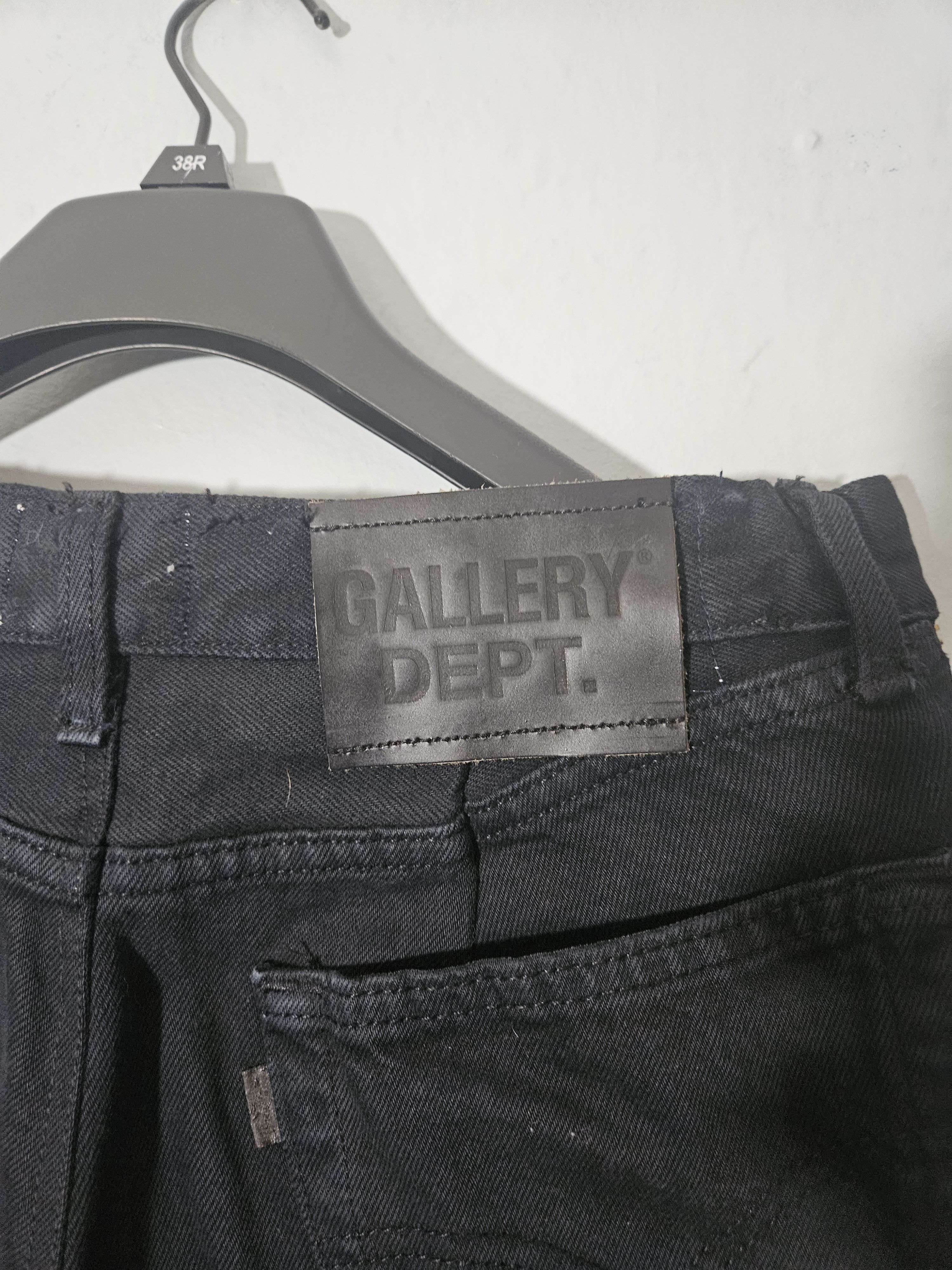 Gallery Dept. Gold Zipper Side Zip Black Denim Jeans Size US 30 / EU 46 - 3 Thumbnail
