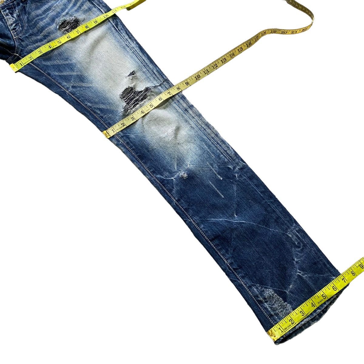 Vanquish Vanquish Acid Wash Denim Skinny Jeans Distressed Size US 29 - 21 Thumbnail