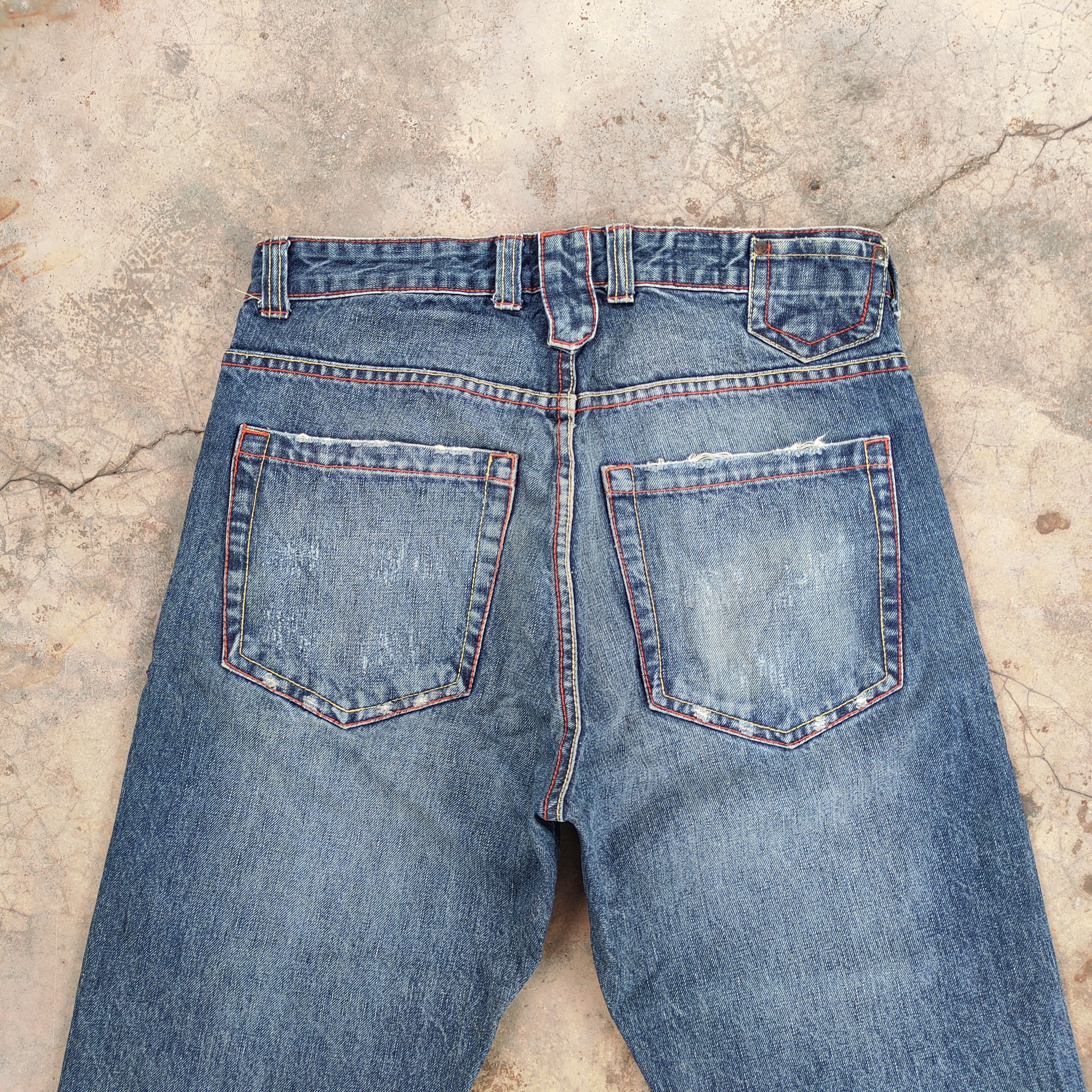 Japanese Brand × Jean × Vintage W32 VINTAGE CO CONFUSE FADED JEANS DENIM PANTS Size US 32 / EU 48 - 11 Thumbnail