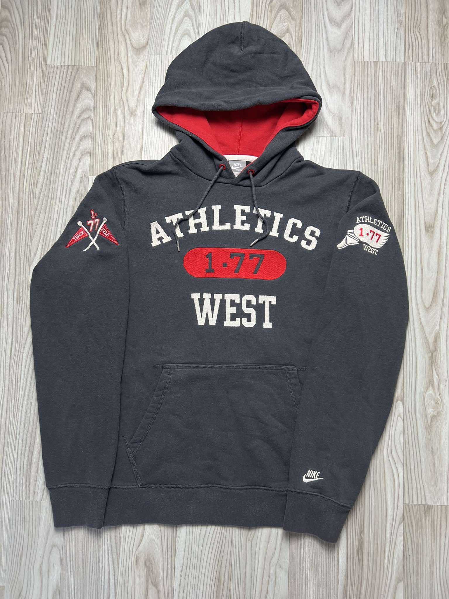 Nike Nike Vintage Athletic West Hoodie 🔥💥 Size US S / EU 44-46 / 1 - 1 Thumbnail