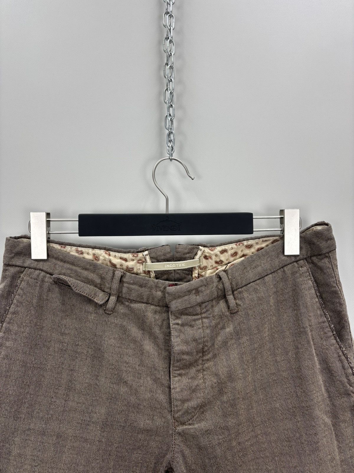 Incotex Mens pants Incotex Size 35 Color Brown Size US 35 - 4 Thumbnail