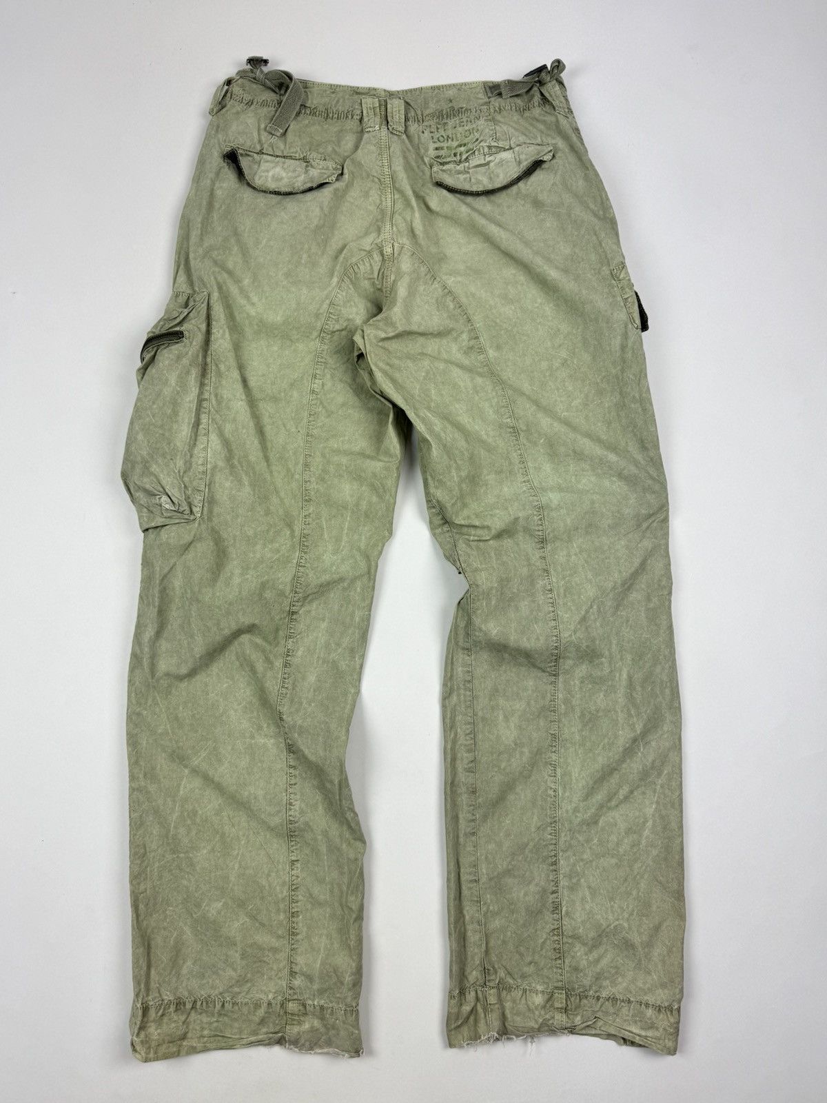 Pepe Jeans Pepe Jeans London Acid Washed Cargo Pants Size US 30 / EU 46 - 15 Thumbnail