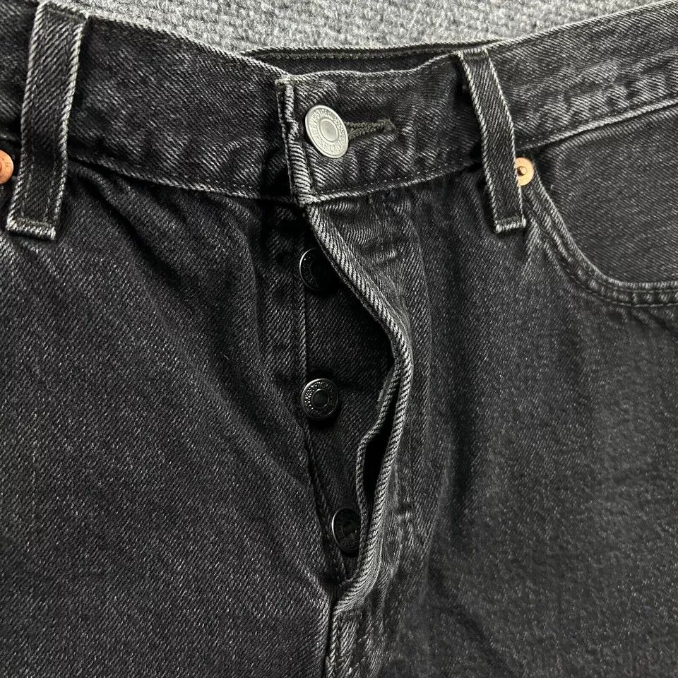 Levi's Levi's Shorts Womens 29 Denim Charcoal Wash Cut Off 501 Size 29" - 2 Thumbnail