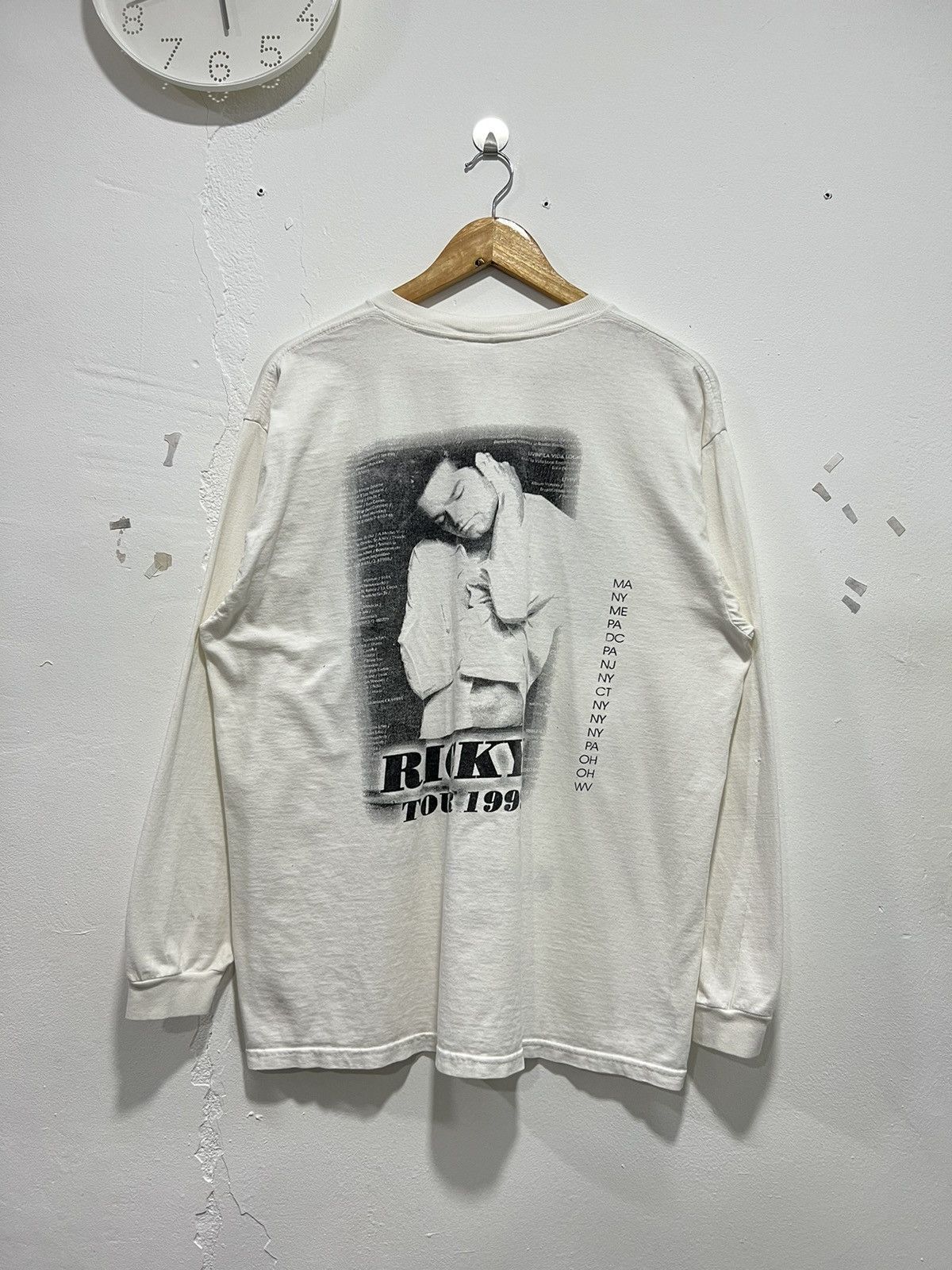 Band Tees × Vintage Vintage 1999’ Ricky Martin World Tour Tshirt Size US L / EU 52-54 / 3 - 8 Thumbnail