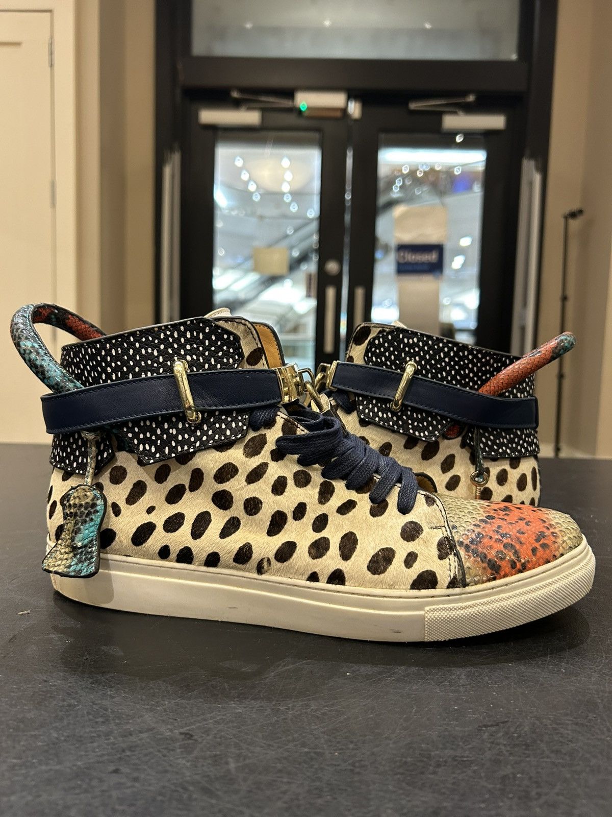 Buscemi Buscemi Safari Print Sneakers Size US 13 / EU 46 - 1 Thumbnail