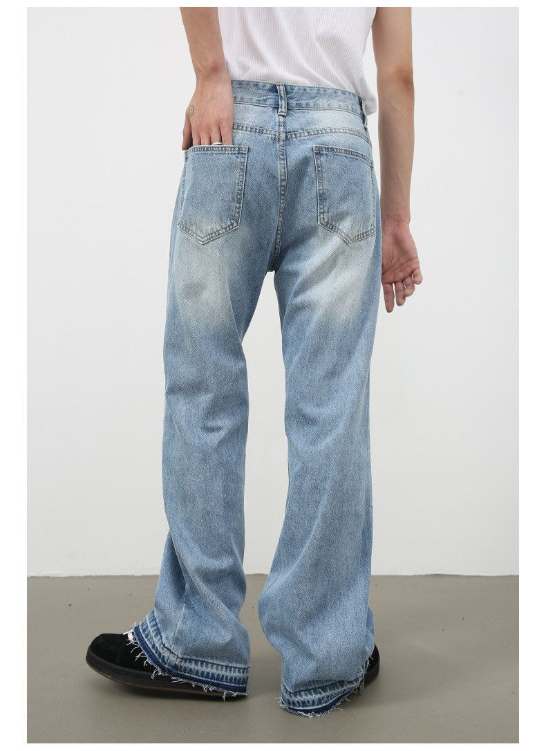 Vintage American street men's trendy loose straight flared jeans Size US 32 / EU 48 - 5 Thumbnail