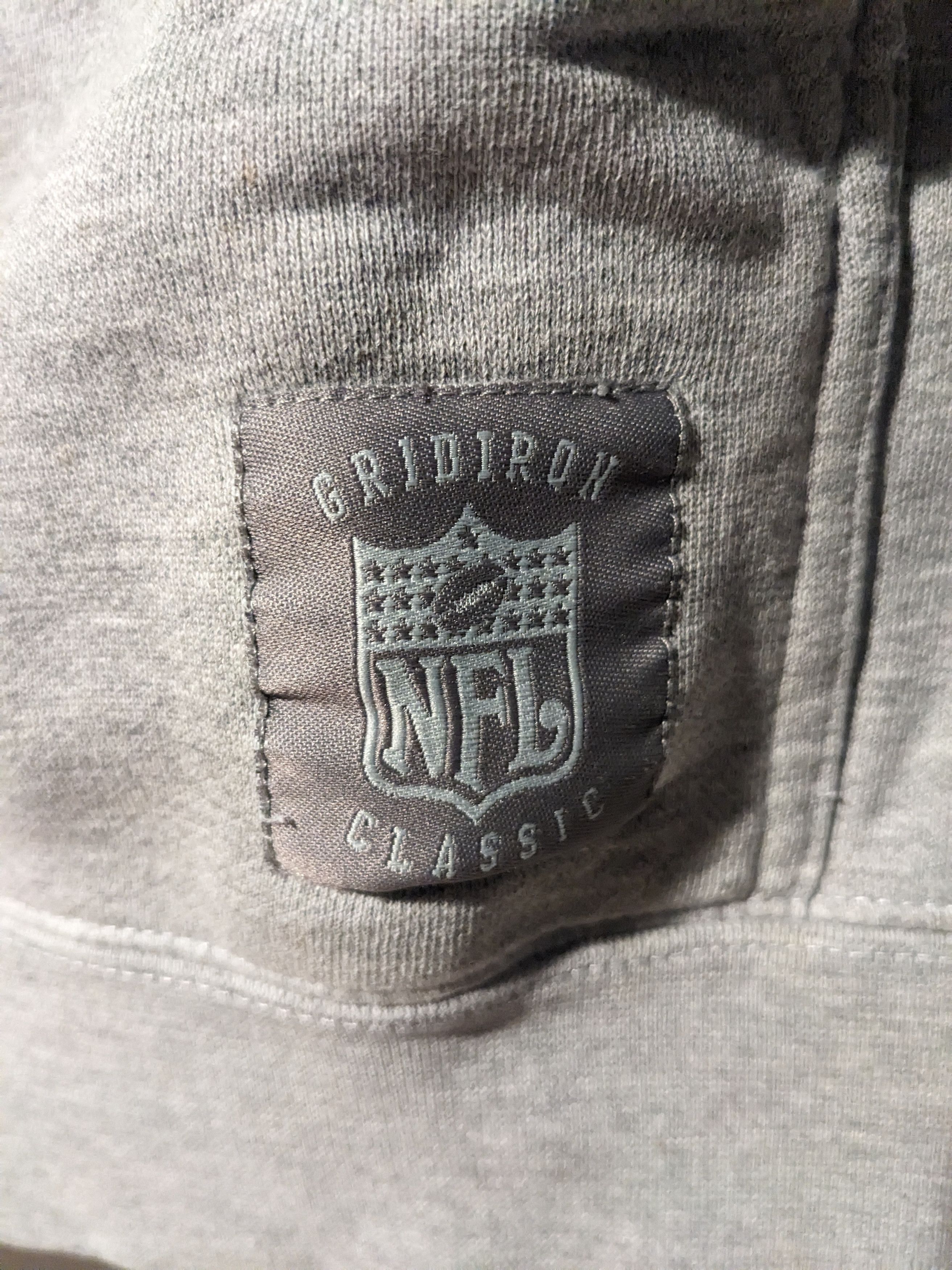 NFL × Vintage Vintage Y2K New York Jets NFL Football Gray Medium Hoodie Size US M / EU 48-50 / 2 - 3 Thumbnail