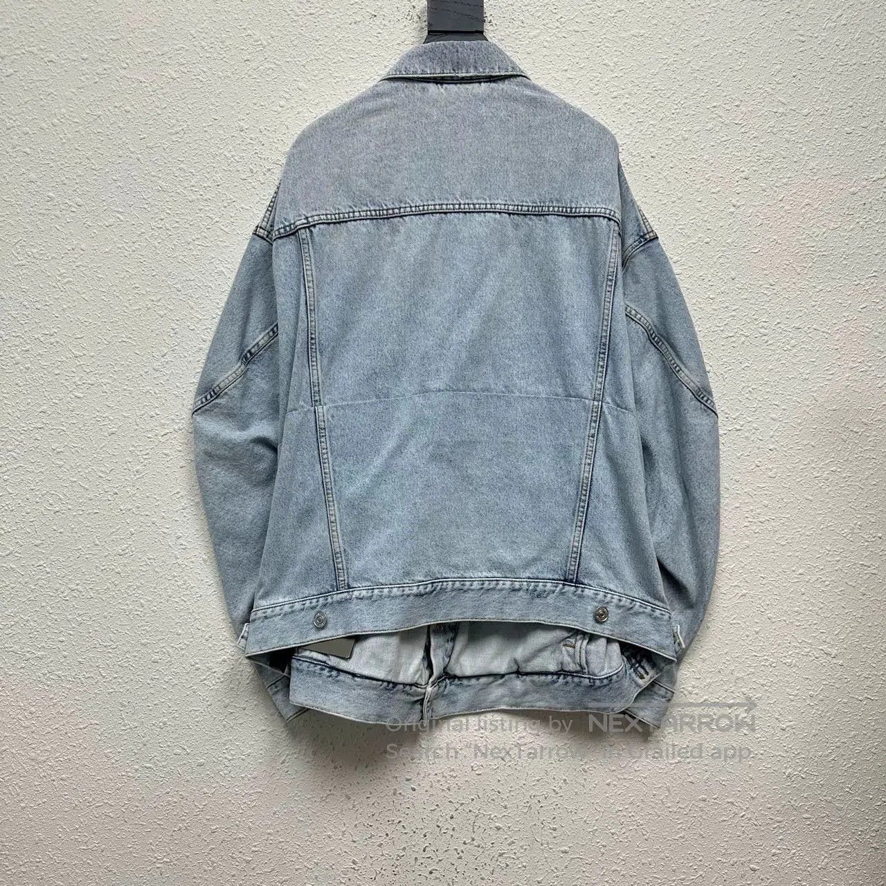 Balenciaga balenciaga twisted sleeve denim jacket. Size US S / EU 44-46 / 1 - 2 Thumbnail
