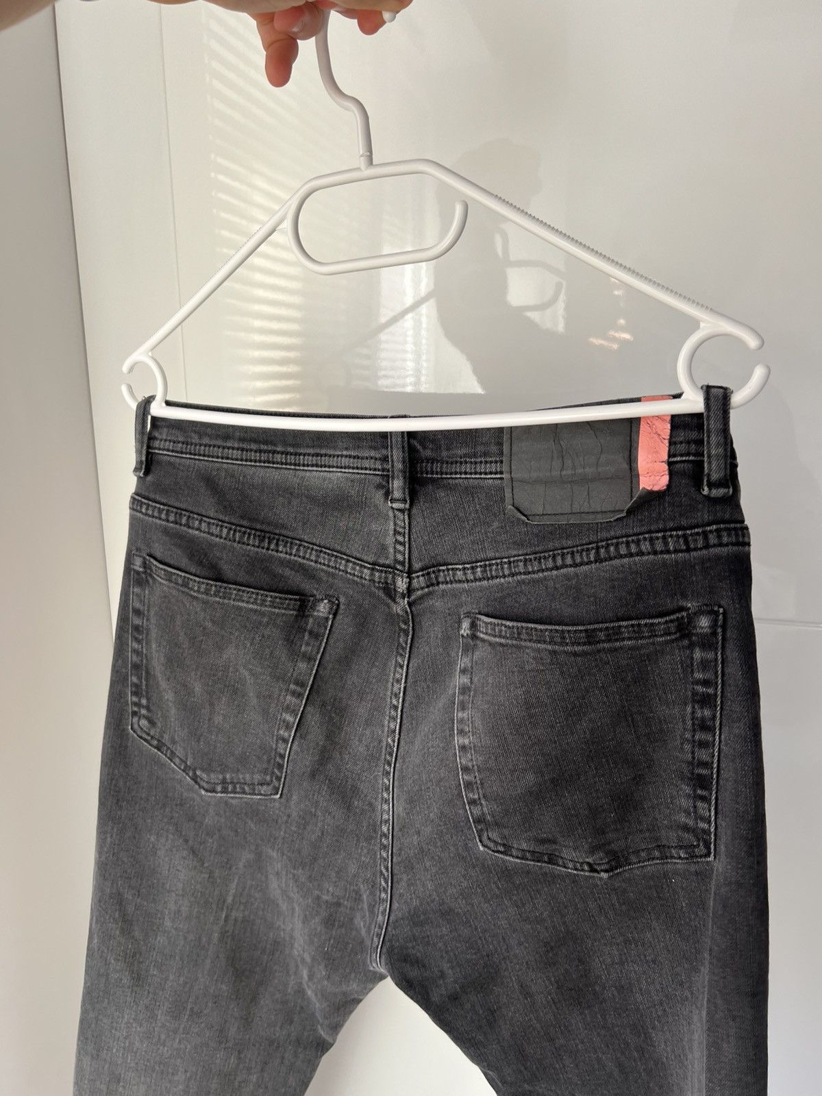 Acne Studios Acne Studios Bla Konst Stockholm River Used Black Men Jeans Size US 32 / EU 48 - 2 Thumbnail