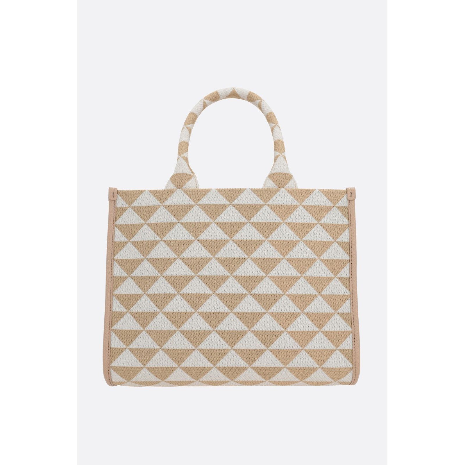 Prada PRADA Symbole Small Beige/Chalk White Top Handle Bag New & A Size ONE SIZE - 3 Thumbnail