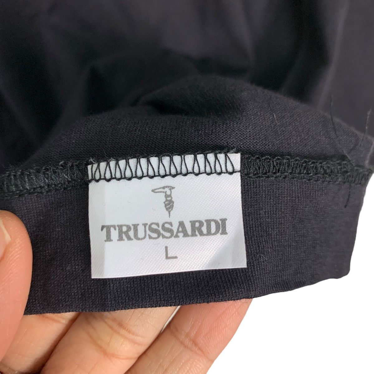 Trussardi Trussardi Underwear Plain Long Sleeve Tees #0207-C10 Size US L / EU 52-54 / 3 - 13 Thumbnail