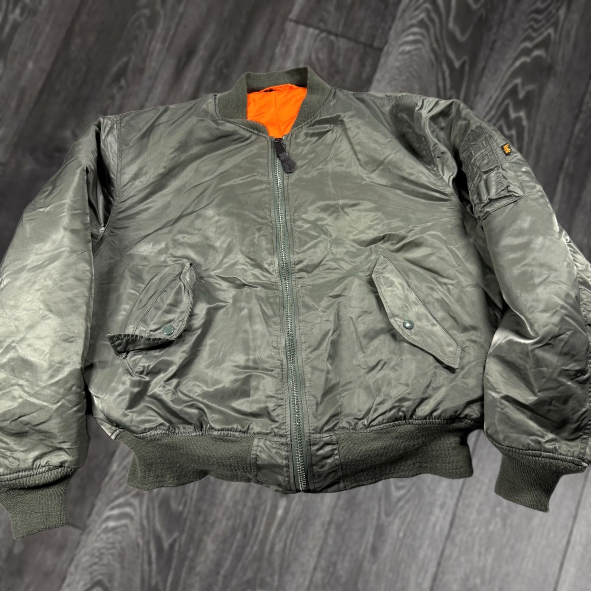 FOSTEX GARMENTS MA-1 フライトジャケット カーキリバーシブル OG