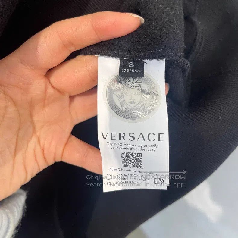 Versace Versace Medusa patterned drawstring hooded sweatshirt Size US S / EU 44-46 / 1 - 4 Thumbnail