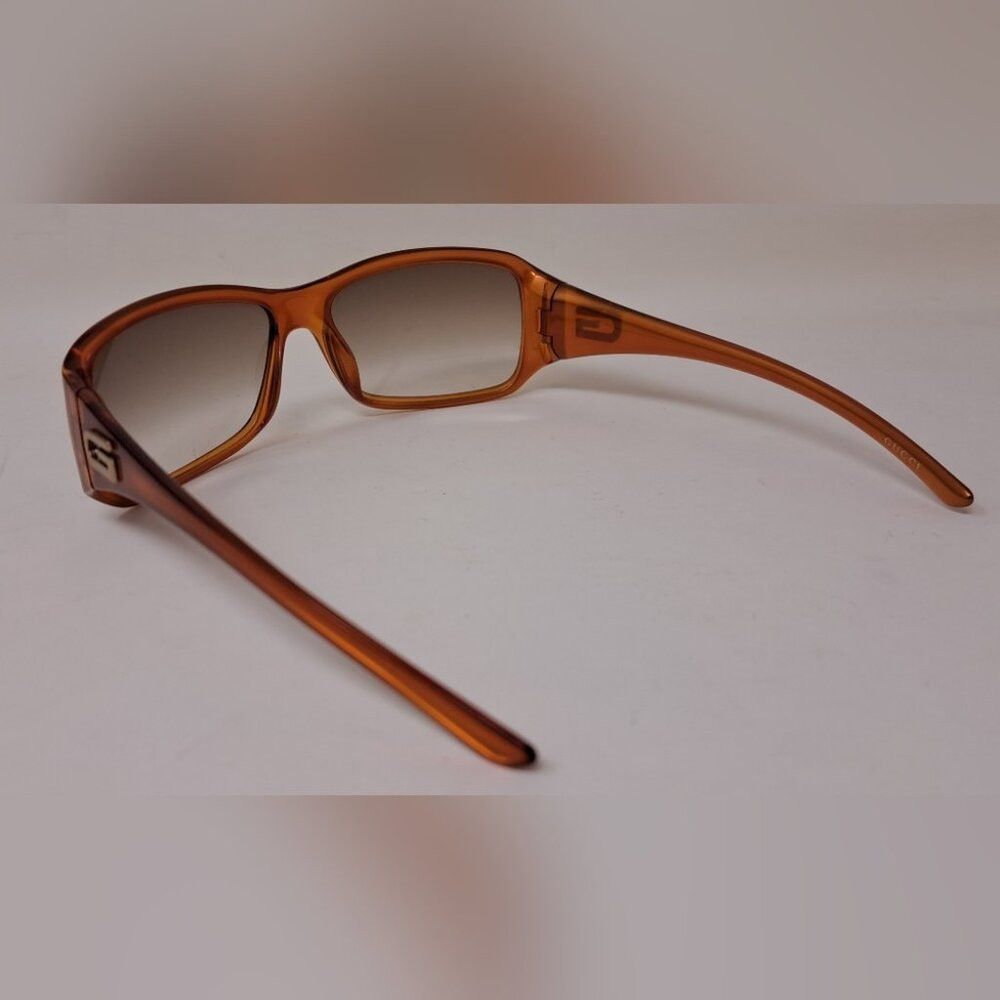 Gucci Gucci Sunglasses Vintage 90s Y2K Tom Ford Orange Brown GG25 Size ONE SIZE - 7 Thumbnail