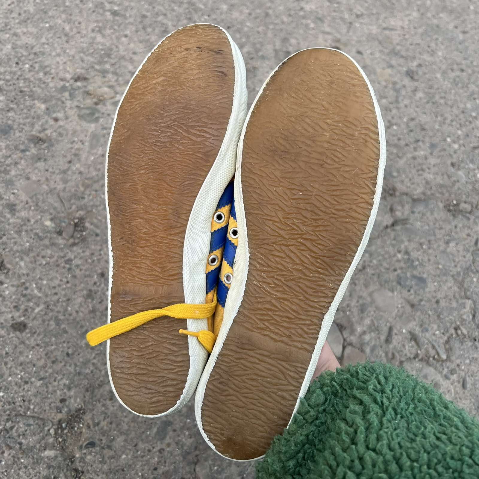 Vintage Adidas Adria 1970s Canvas Trainers Made In Taiwan Sneakers Size US 7 / EU 40 - 5 Thumbnail