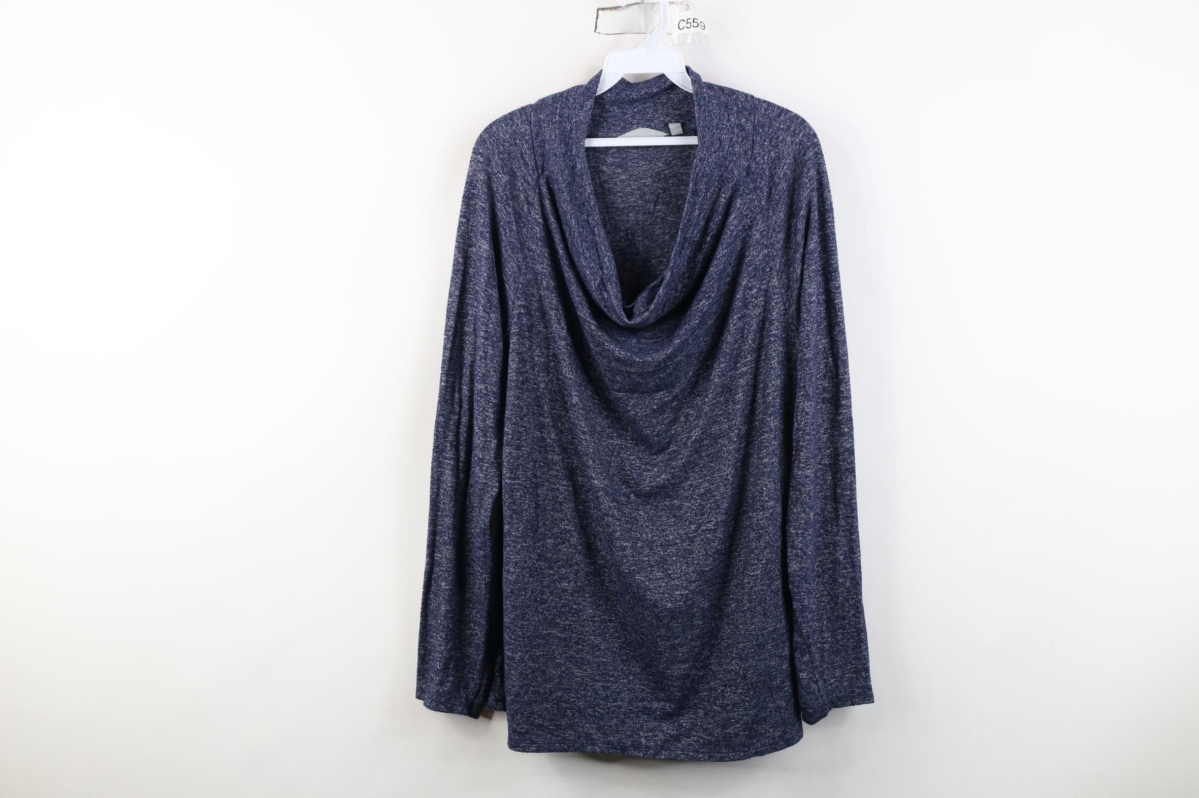 Athleta Athleta Grateful Cowl Neck Pullover Top Heather Blue Size XL / US 12-14 / IT 48-50 - 1 Thumbnail