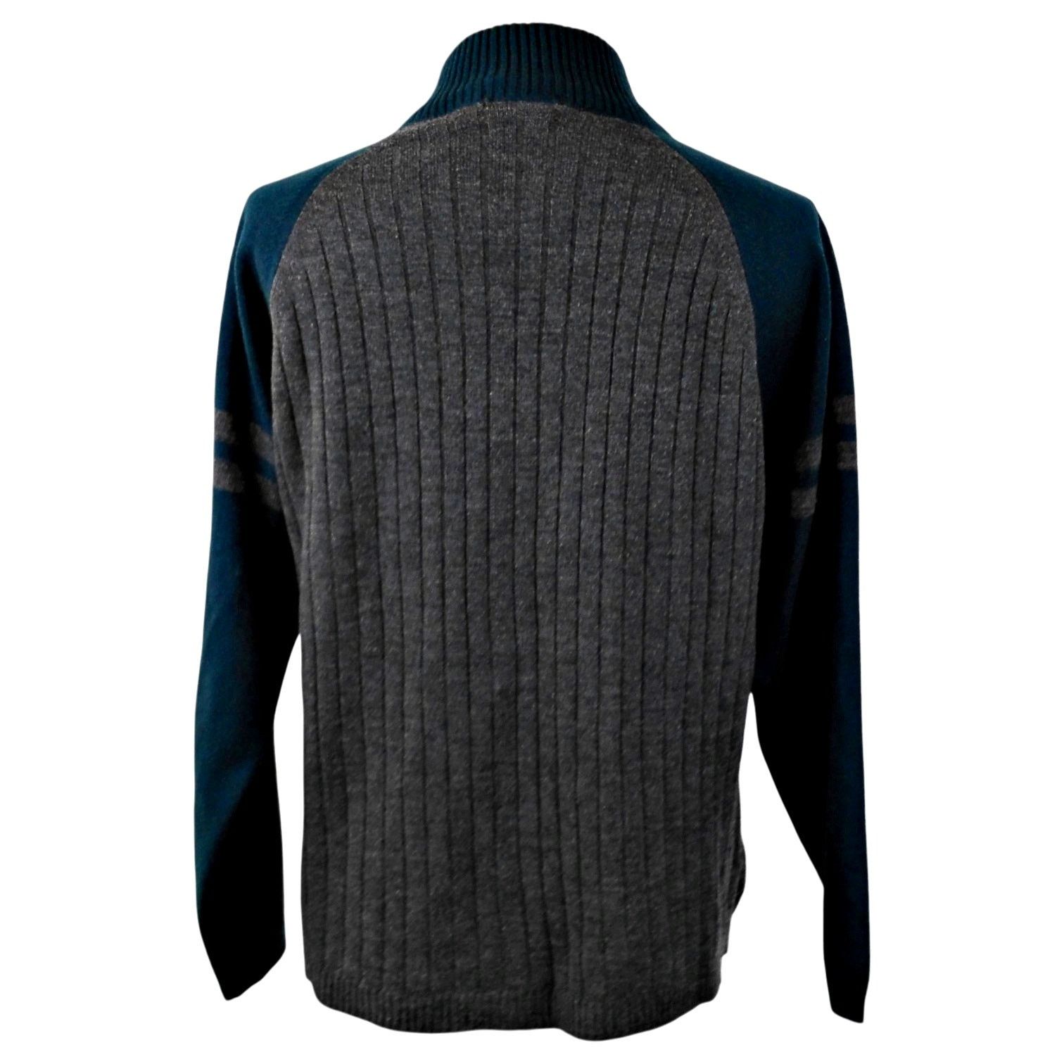 Lacoste LACOSTE Wool Full Zip Sweater Cardigan Ribbed Knit Gator Size US XL / EU 56 / 4 - 3 Thumbnail