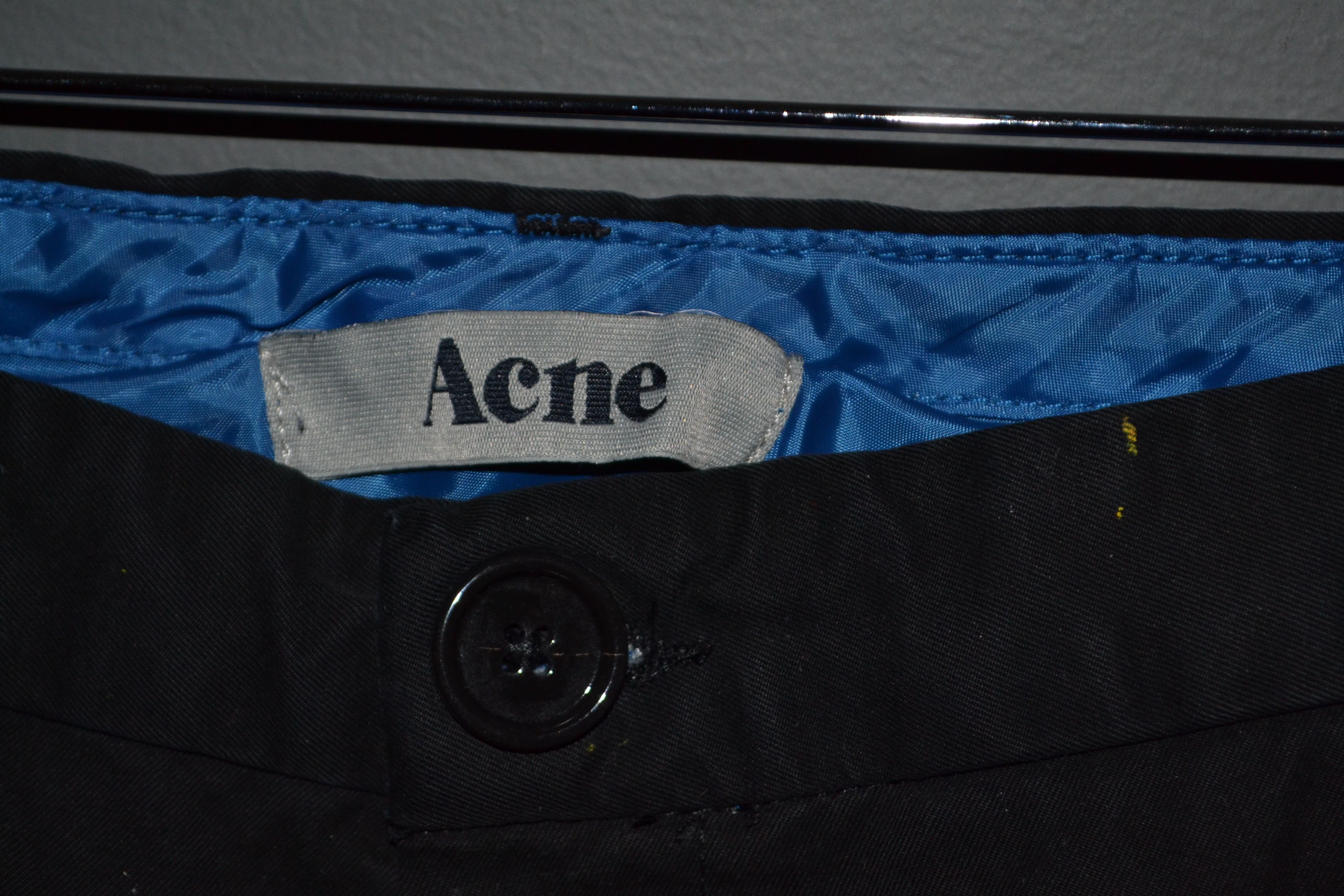Acne Studios Acne Studios Guy Black 32 34 Cotton Pants Size US 32 / EU 48 - 3 Thumbnail