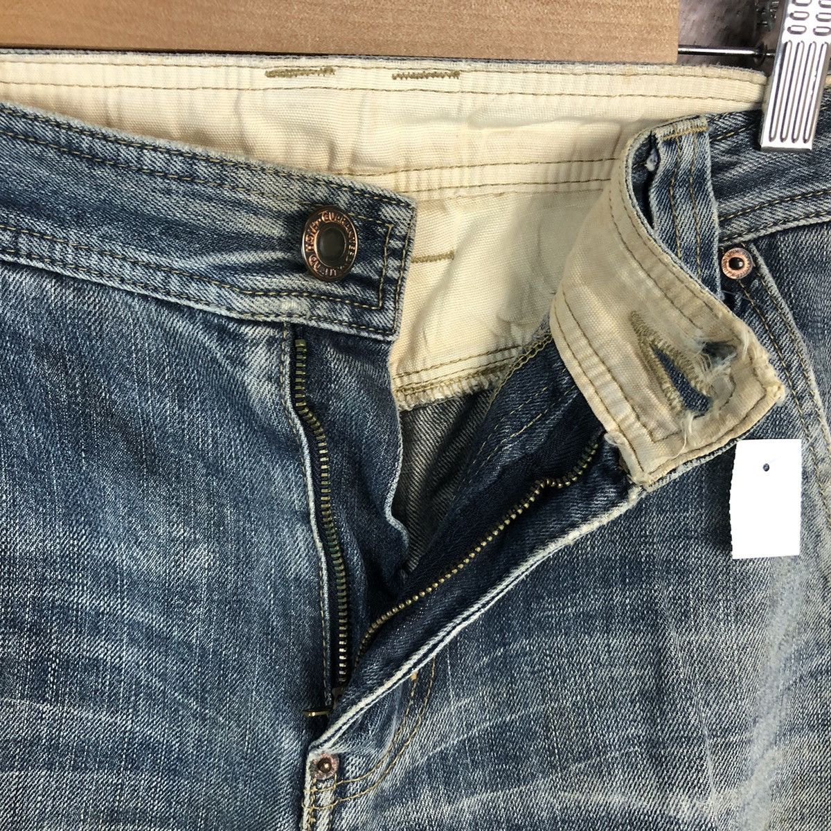 Japanese Brand Top Valu Blue Distressed Denim Pants #A1117 Size US 30 / EU 46 - 12 Thumbnail