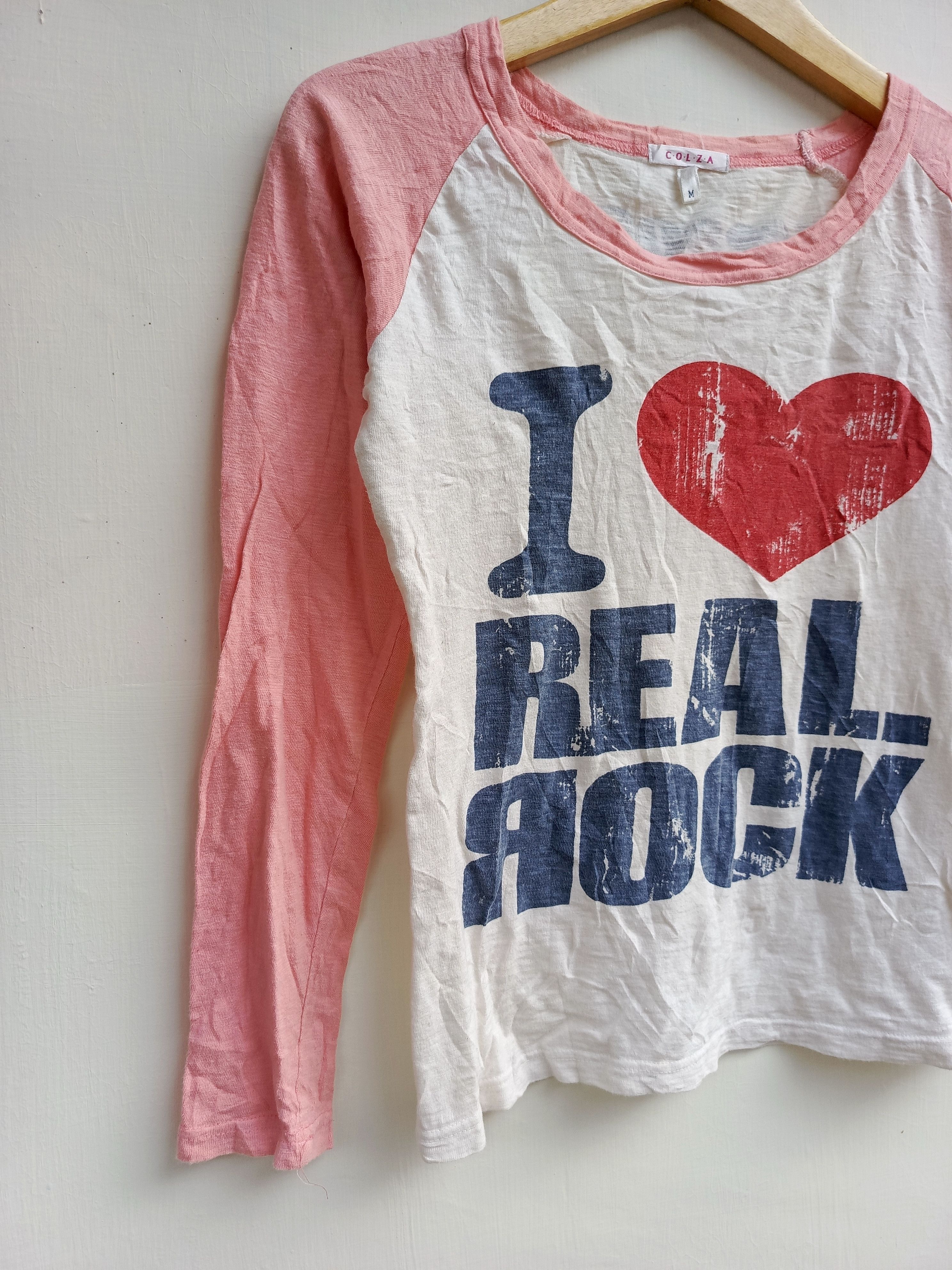 Japanese Brand Colza i love real rock long sleeve tshirt Size M / US 6-8 / IT 42-44 - 4 Thumbnail