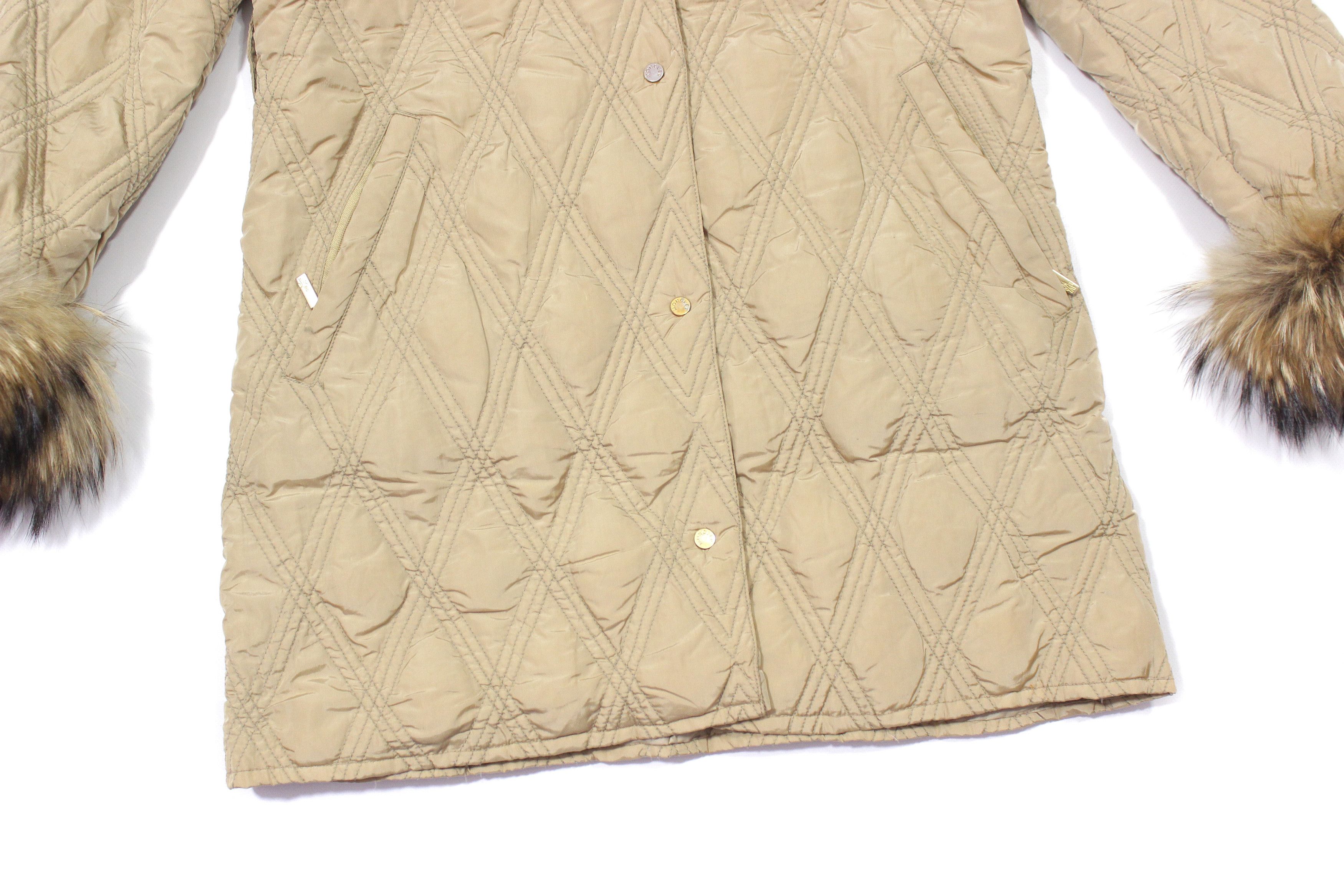 Moncler Goose Down Quilted Fur Jacket Vintage Size M / US 6-8 / IT 42-44 - 4 Thumbnail