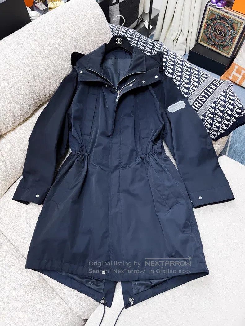 Dior Dior Dark blue hooded parka Size US S / EU 44-46 / 1 - 2 Thumbnail