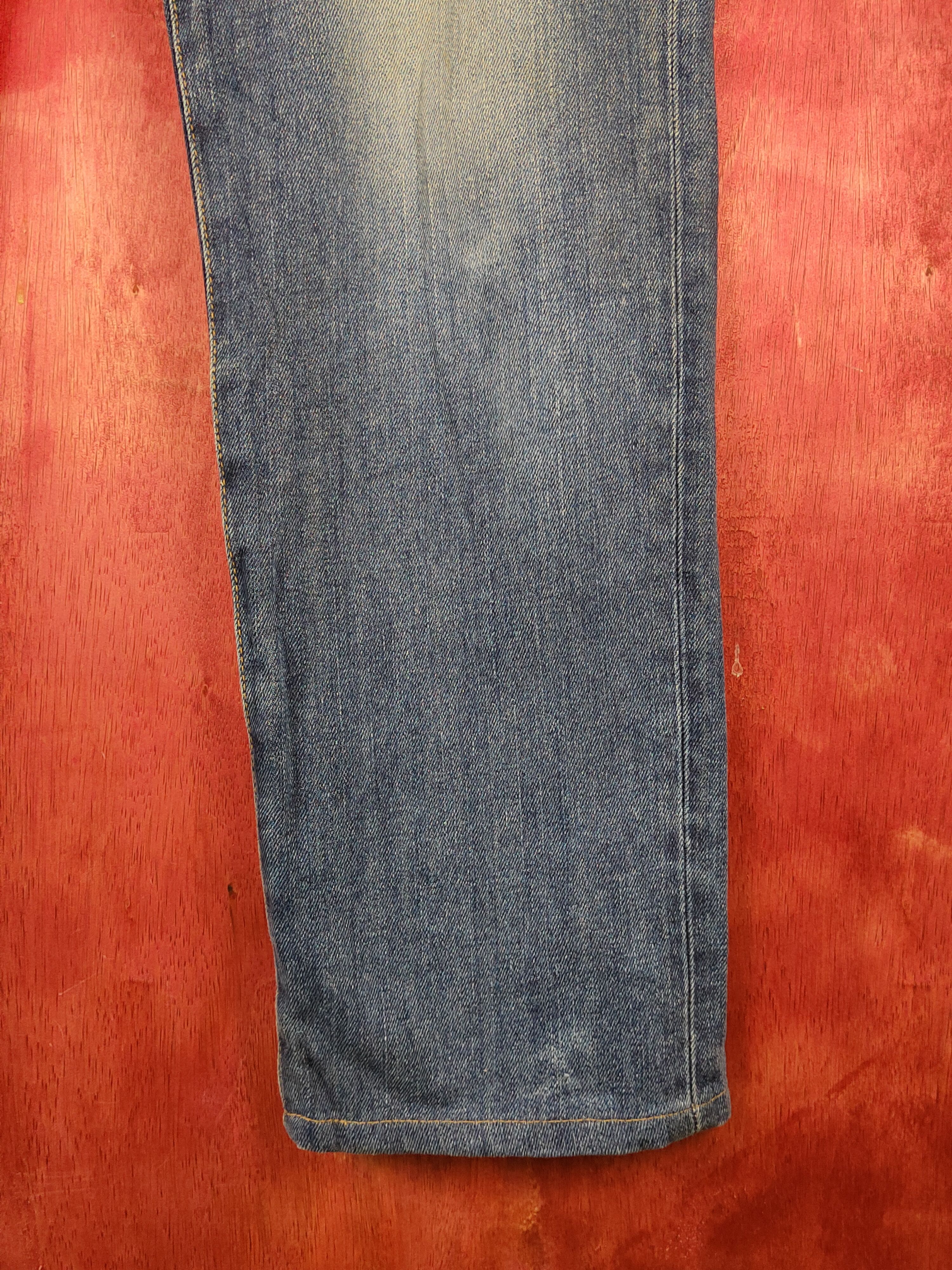 Edwin Edwin Dark Blue Distressed Ripped Soft Jeans #S2206 Size US 33 - 7 Thumbnail