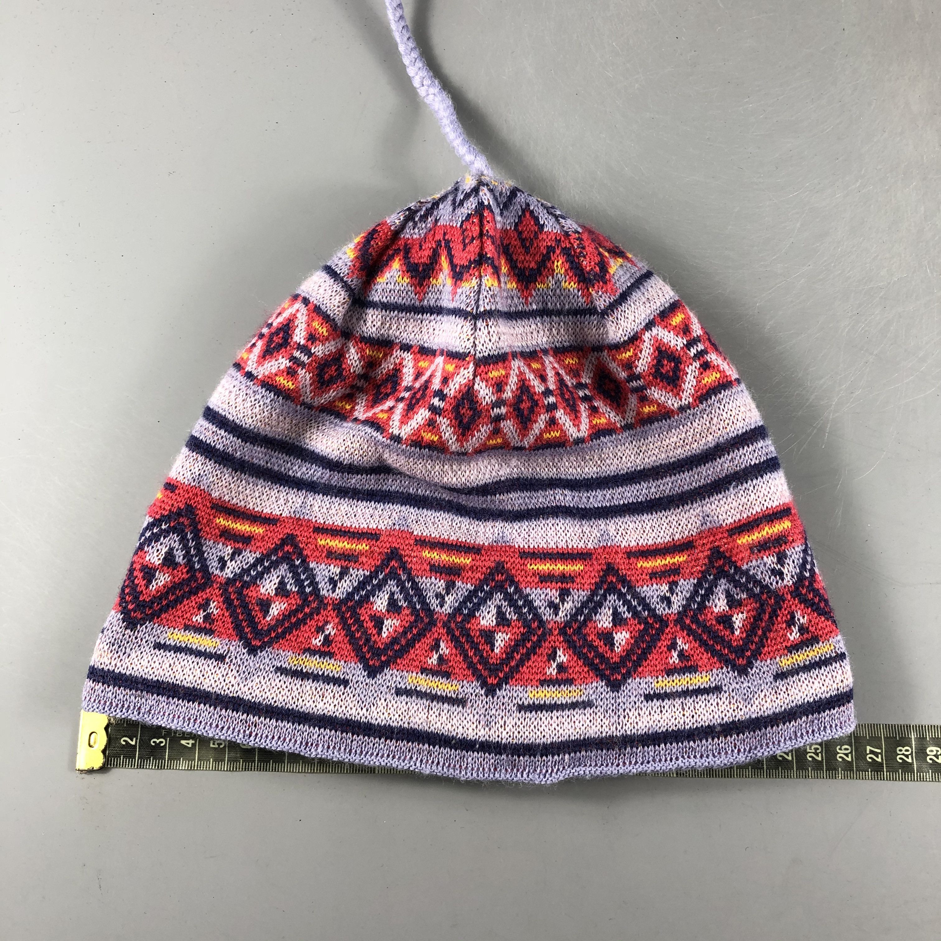 Patagonia × Vintage Patagonia Fair Isle Beanie Snow Hat Snow Cap -D402 Size ONE SIZE - 4 Thumbnail