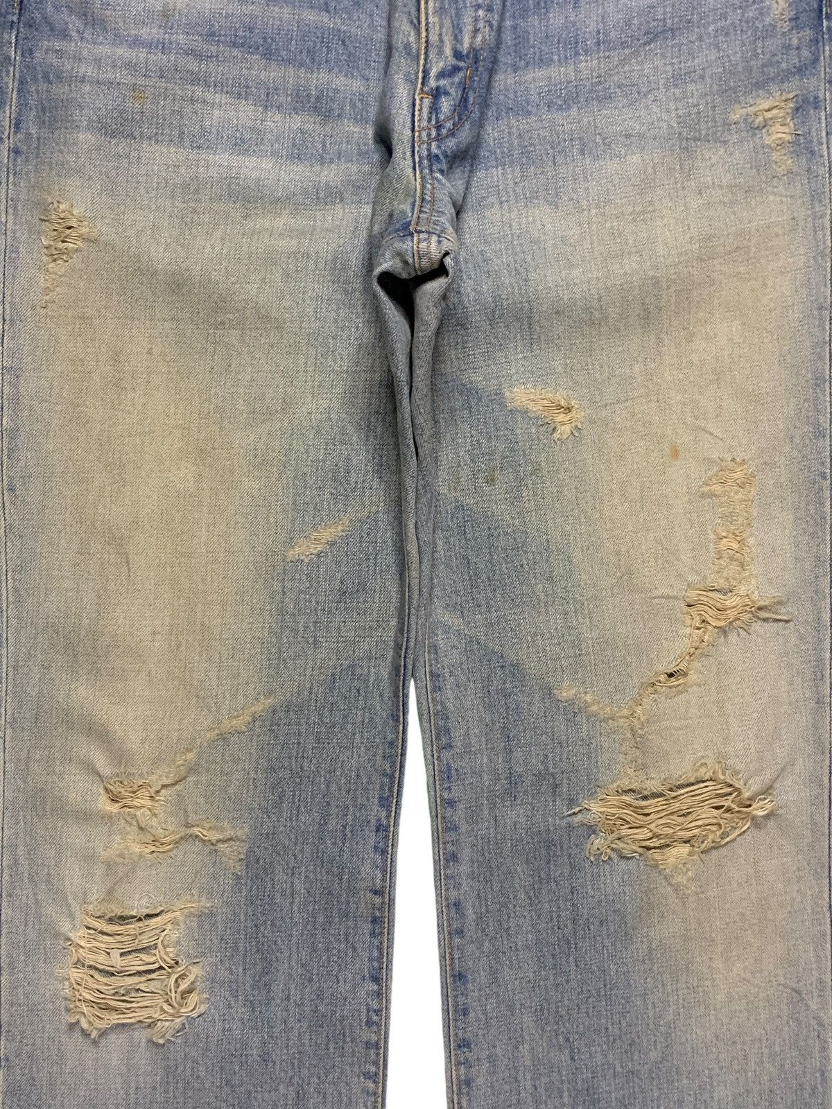 Japanese Brand × Kapital Vintage Japanese Blue Way Rusty Mud Wash Distress Loose Jean Size US 32 / EU 48 - 5 Thumbnail