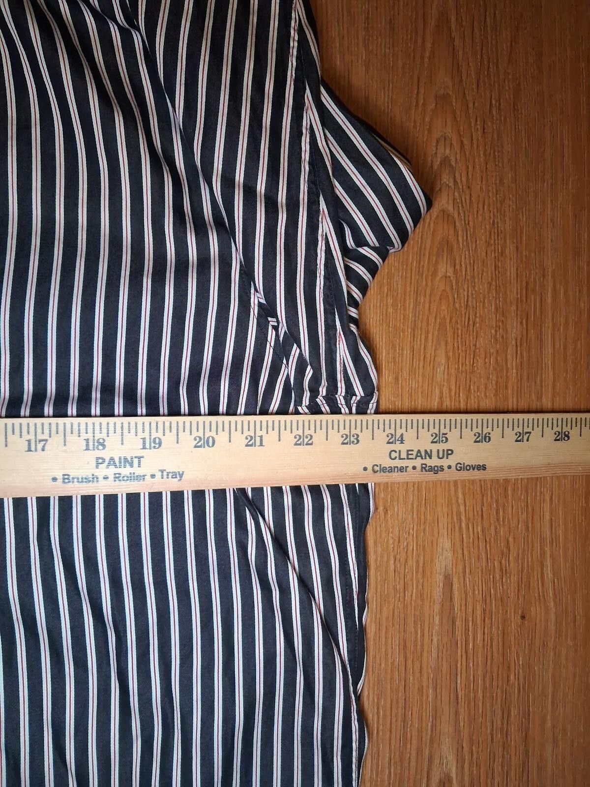 Robert Graham Robert Graham X Shirt Mens XL Black Striped Cotton Flip Cuff Size US XL / EU 56 / 4 - 10 Thumbnail