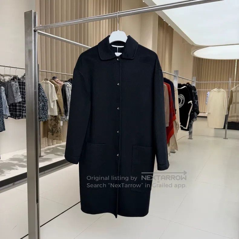 Hermes Hermes Black Shawl Collar Cashmere Coat Size XXS / US 00 / IT 34 - 1 Thumbnail